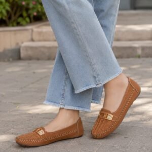 brown coatshoes