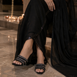 CRYSTAL BLOCK HEEL